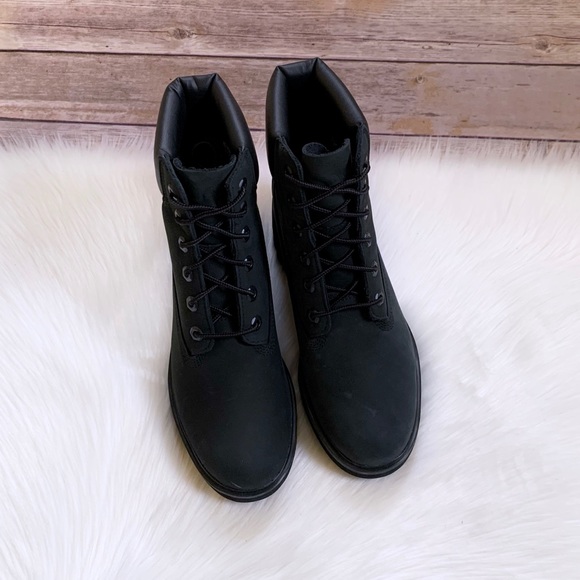 Timberland Kinsley Black 6 Inch Waterproof Boots - Picture 4 of 7